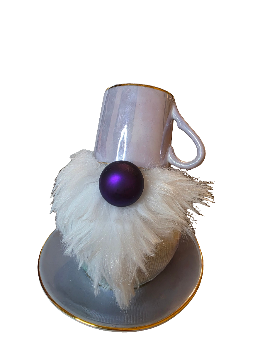 Purple Tea Cup Gnome