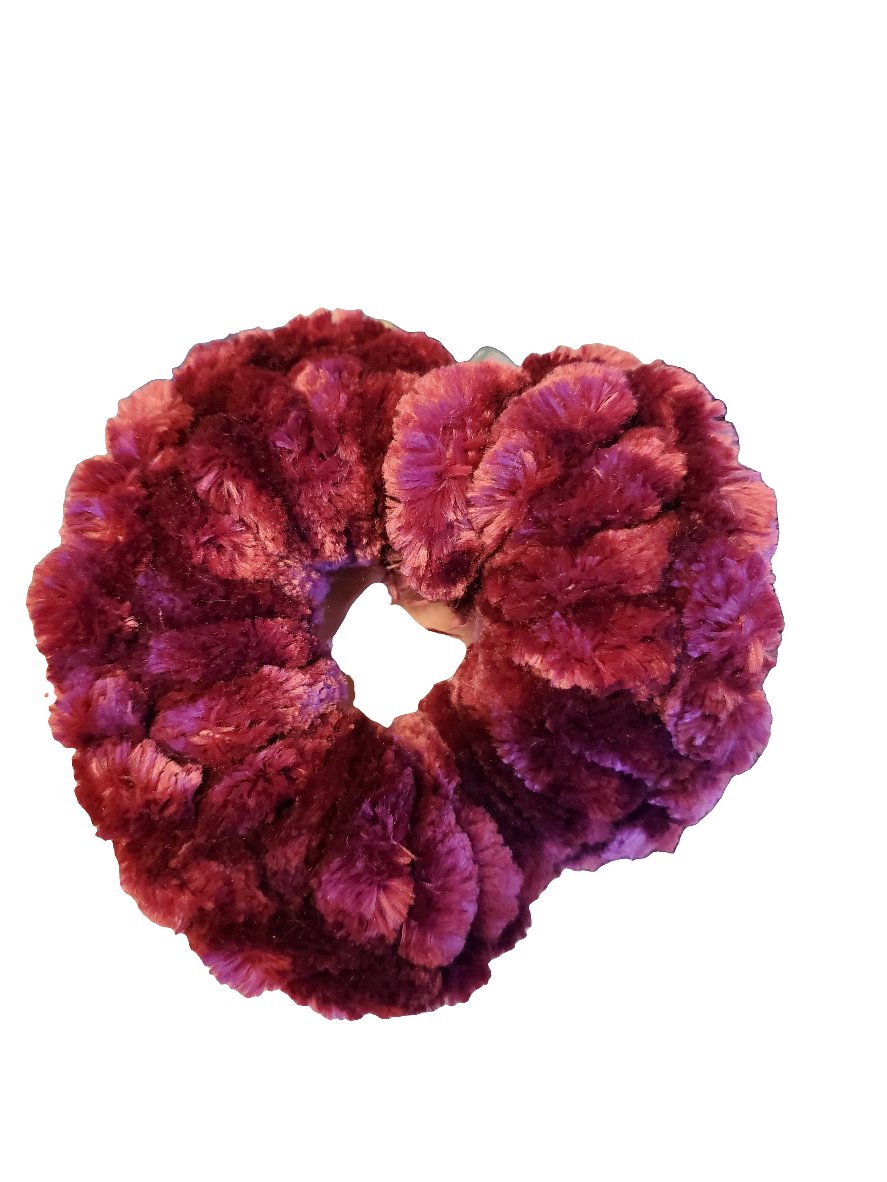 Dark Crimson Scrunchies