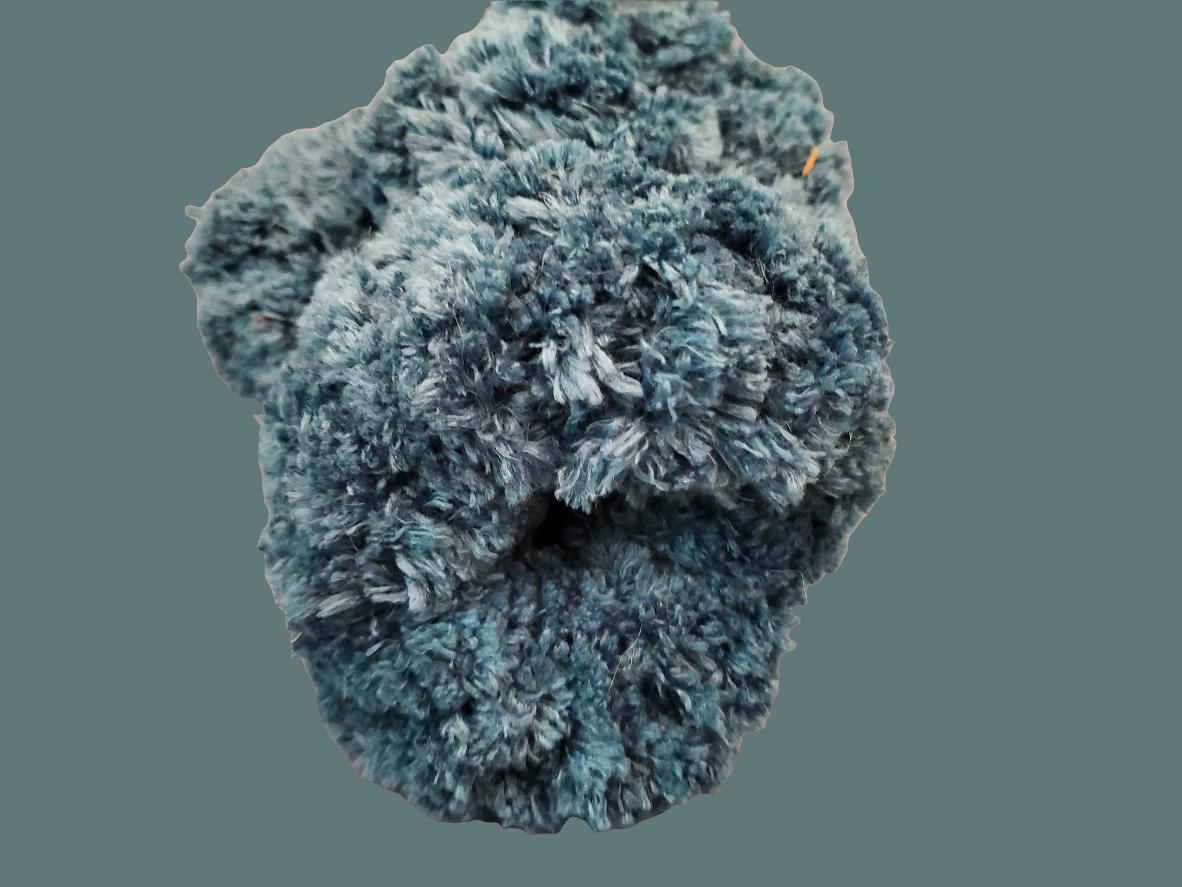 Teddybear Blue Scrunchie