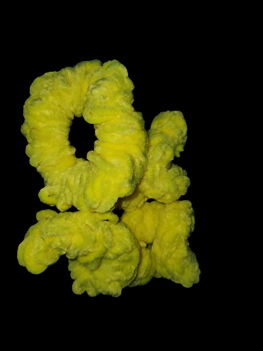 Neon Yellow Scrunchie