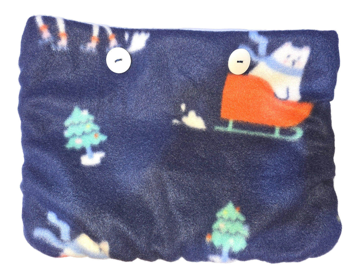 Winter Animals Book Pouch - Side Opening