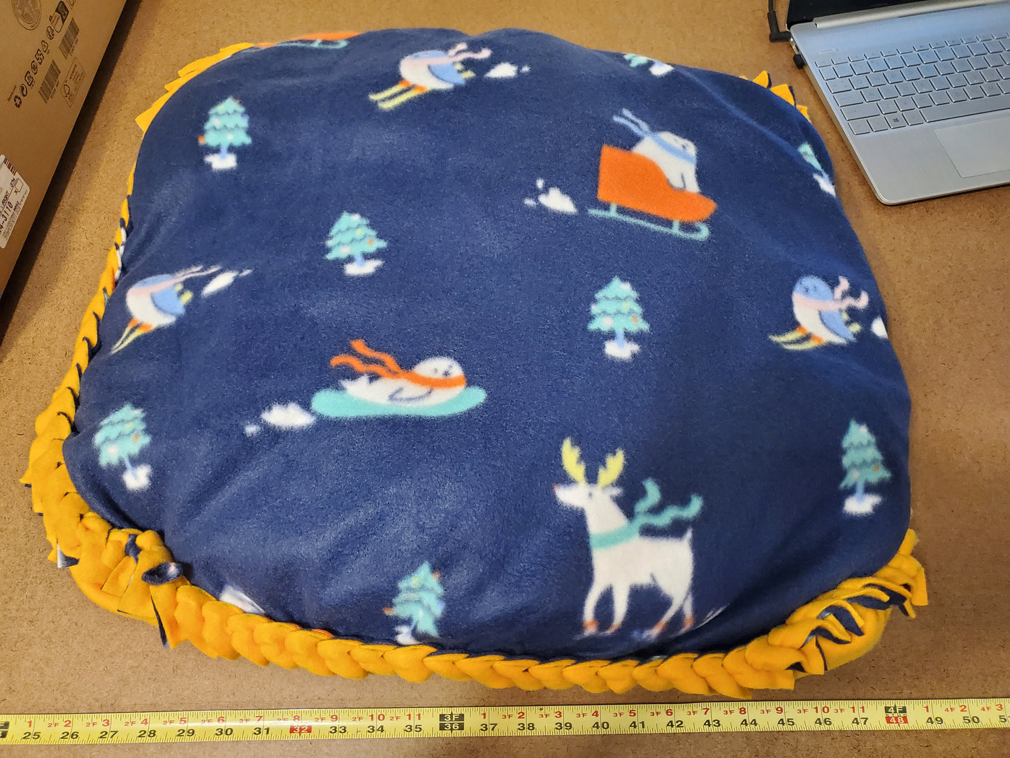Playful Winter Animals Pet Bed