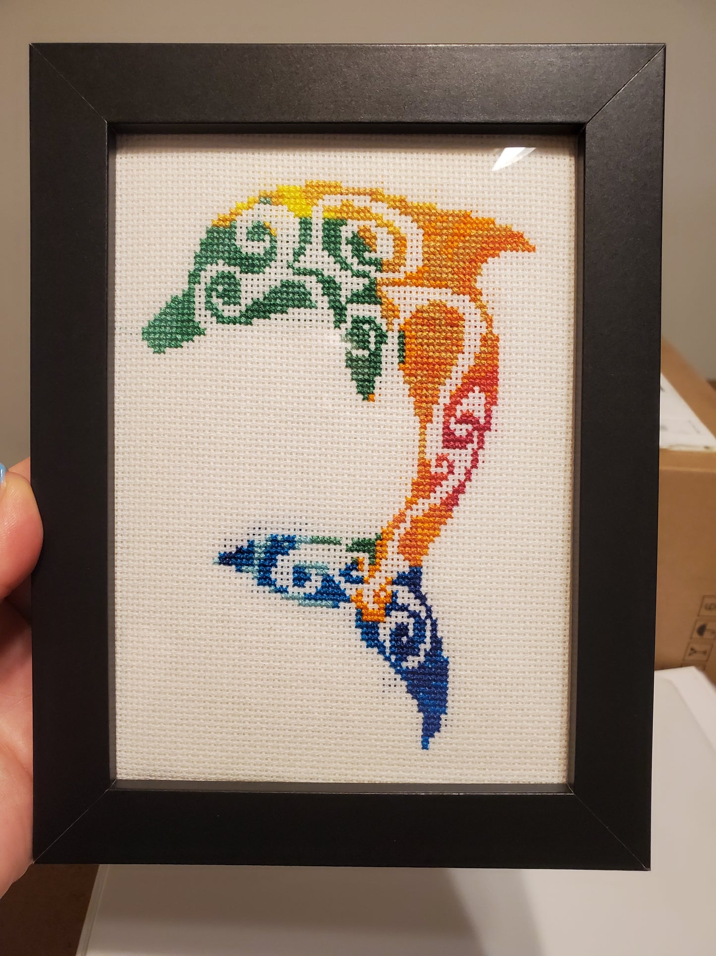 Dolphin Multicolor Cross Stitch