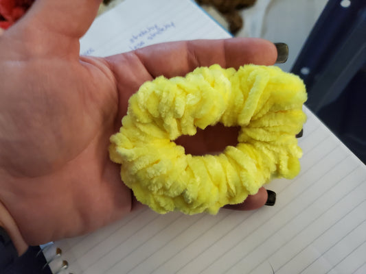 Neon Yellow Scrunchie