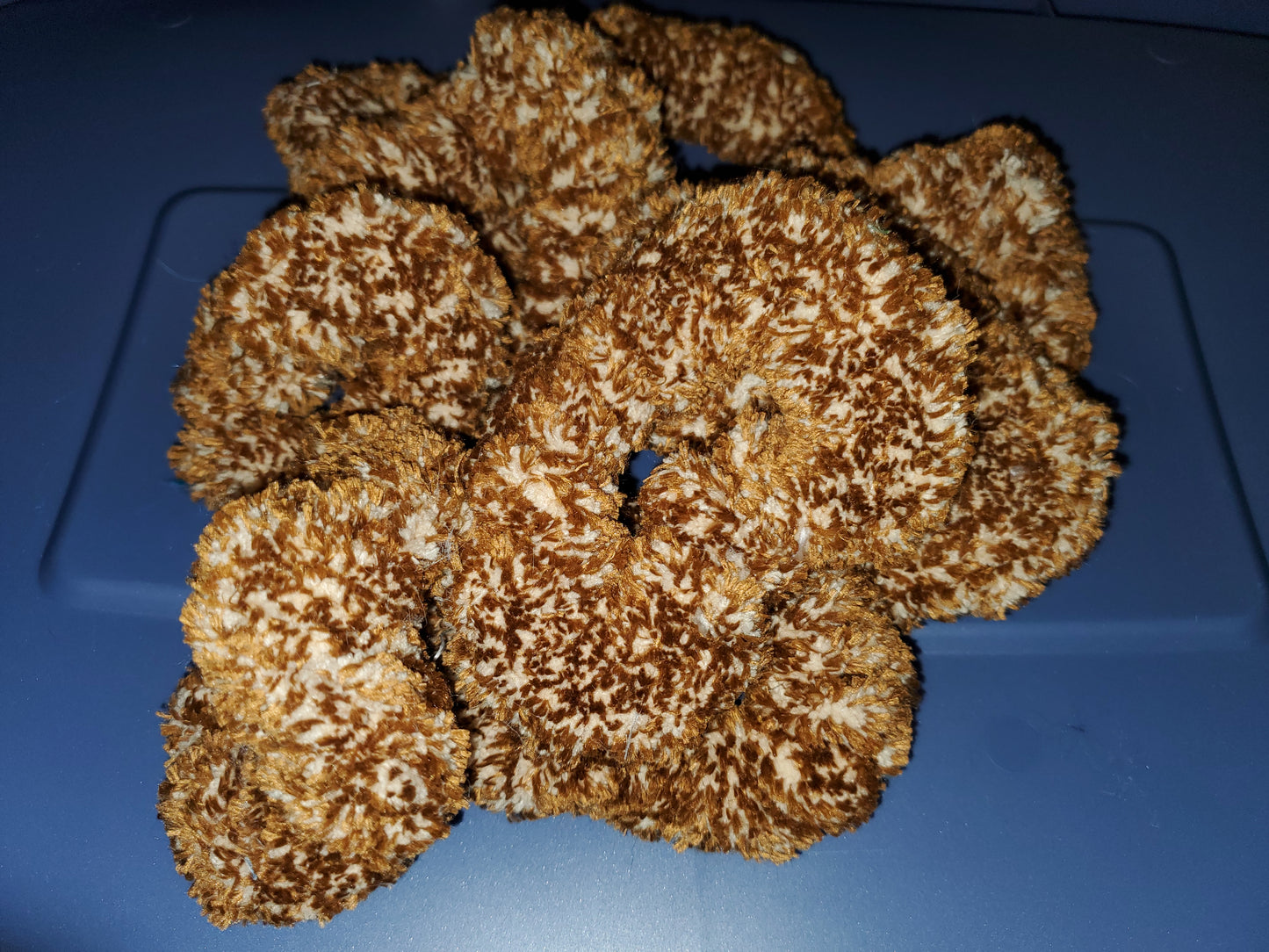 Teddybear Multi Brown Scrunchie