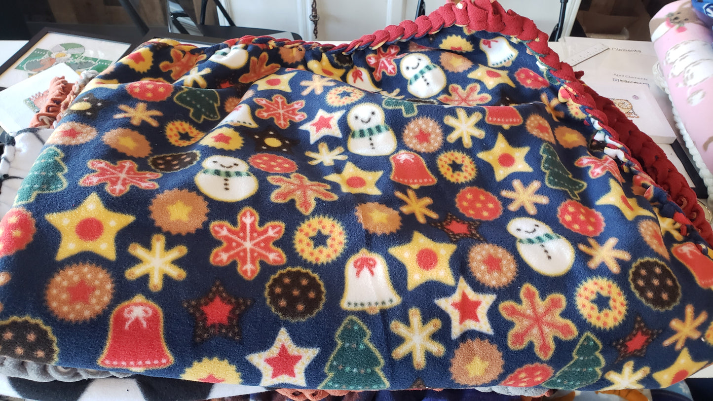 Chistmas Cookies Braided Blanket