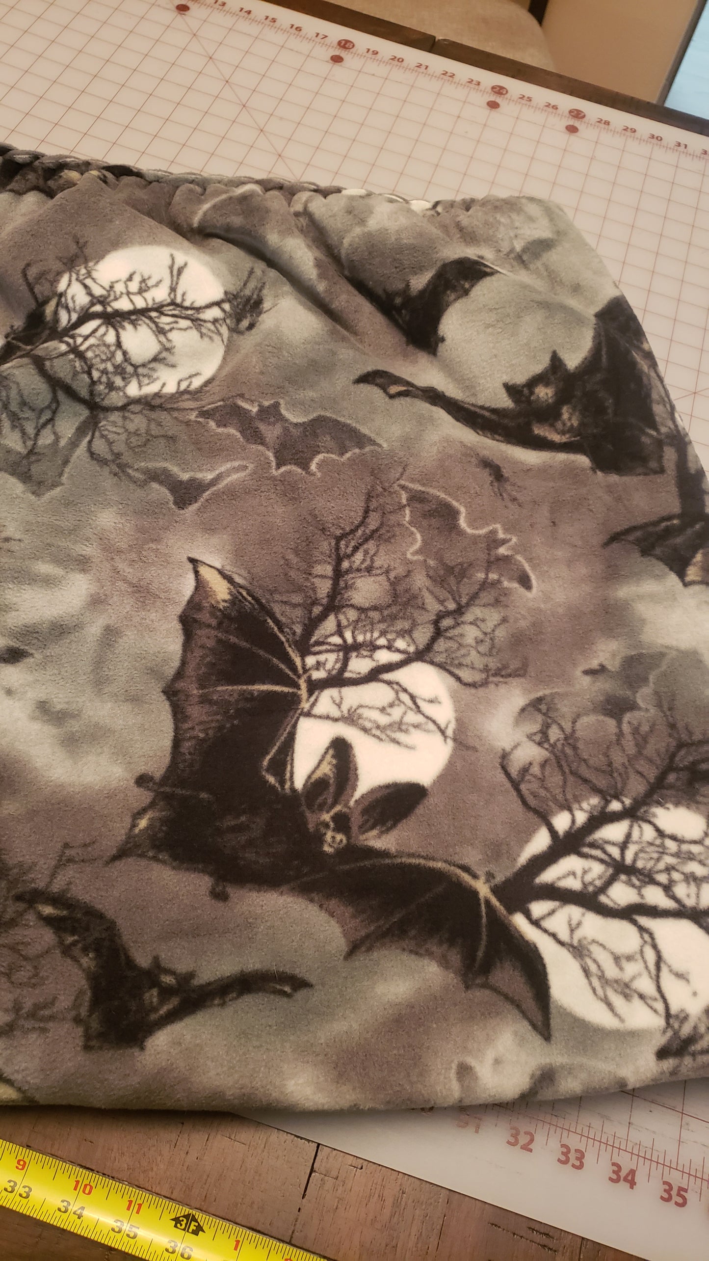 Haunted Hollow Bats Braided Blanket