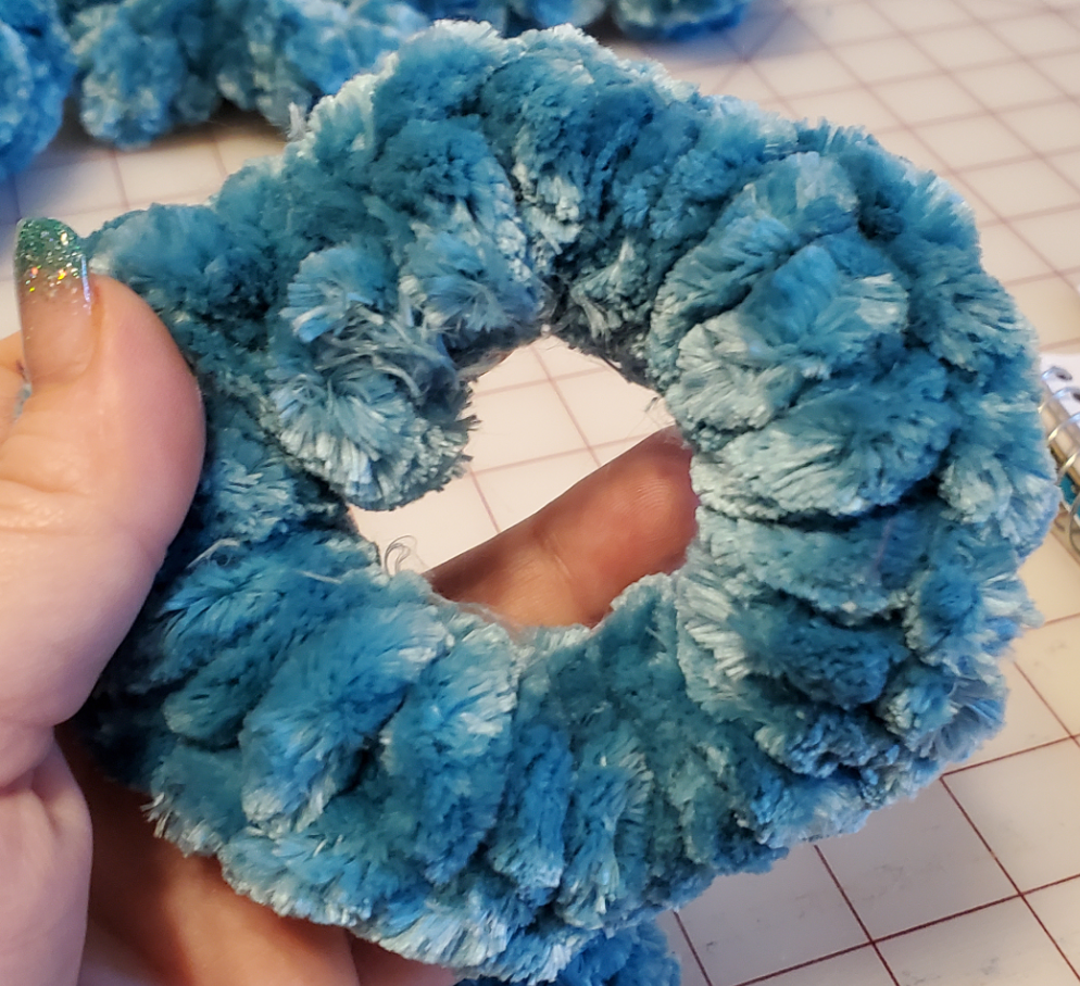 Blue Biscay Bay Scrunchies