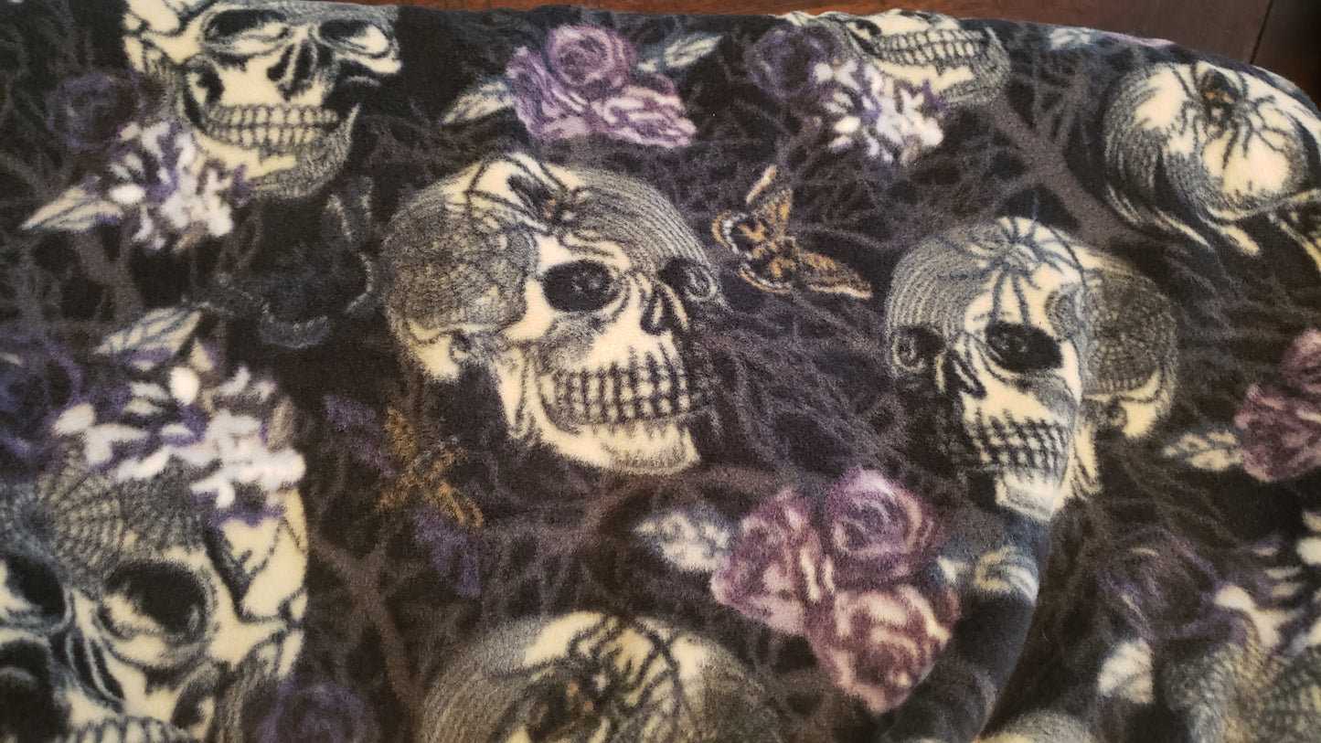 Skulls Braided Blanket