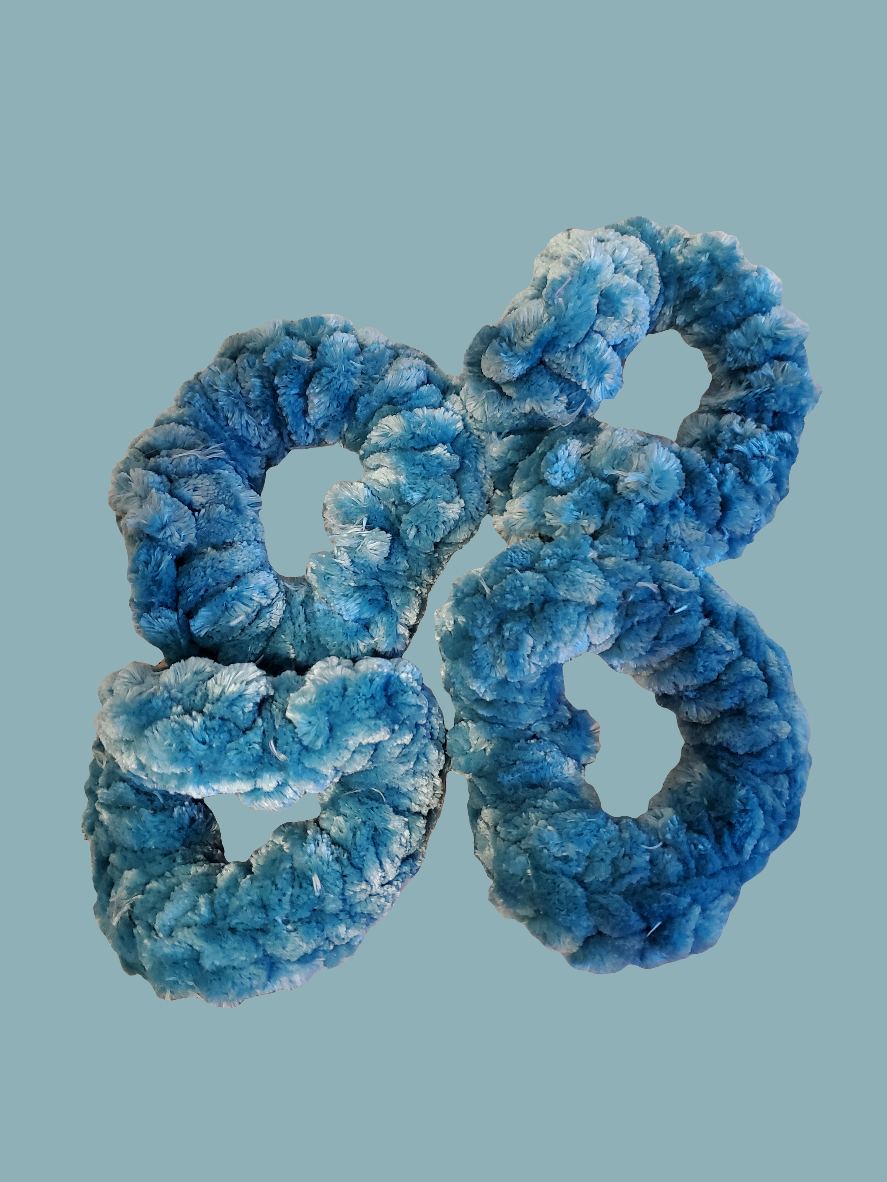 Blue Biscay Bay Scrunchies