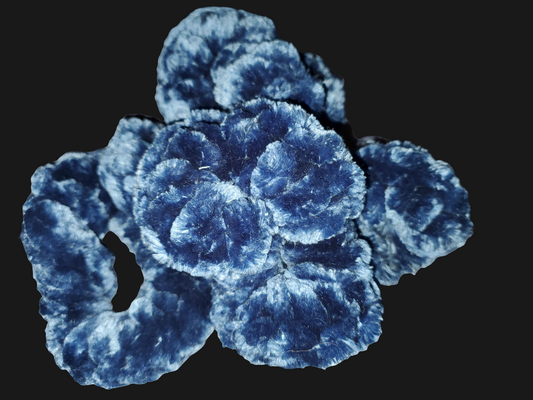 Braided Blue Scrunchie