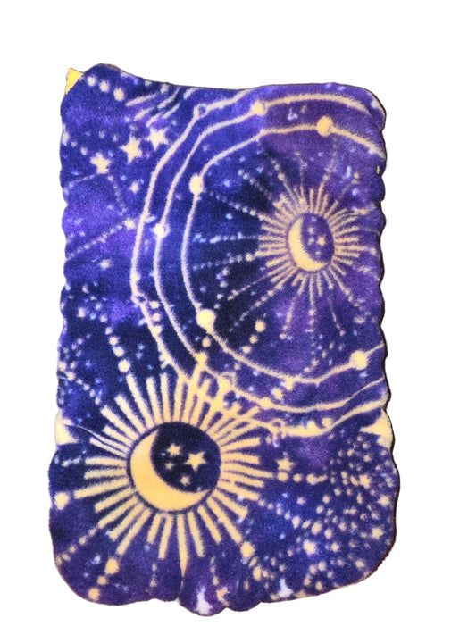 Purple Celestial E-Reader Pouch Top Opening