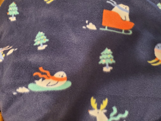 Playful Winter Animals Pet Bed