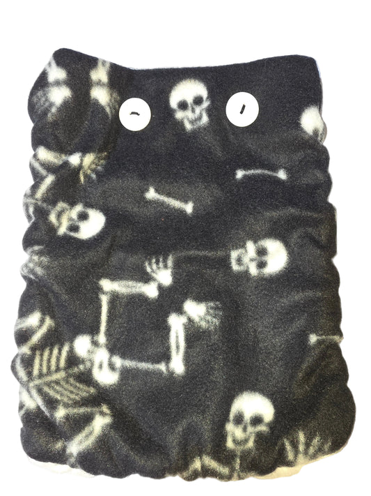 Skeleton Bones Book Pouch - Top Opening