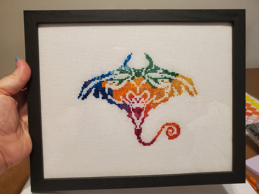 Skate - Multicolor Cross Stitch