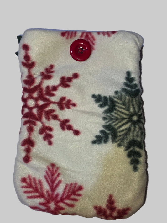 Snowflake E-Reader Pouch Top Opening