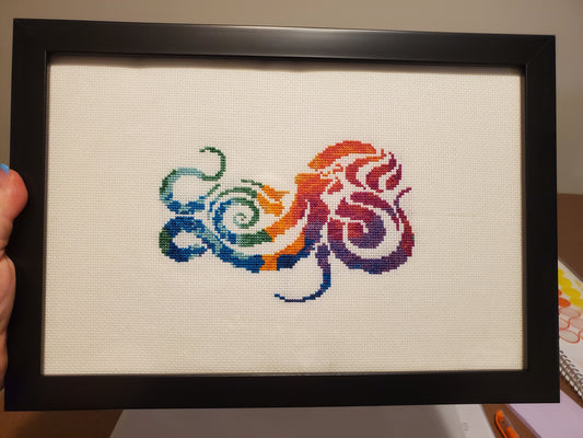 Octupus - Multicolor Cross Stitch