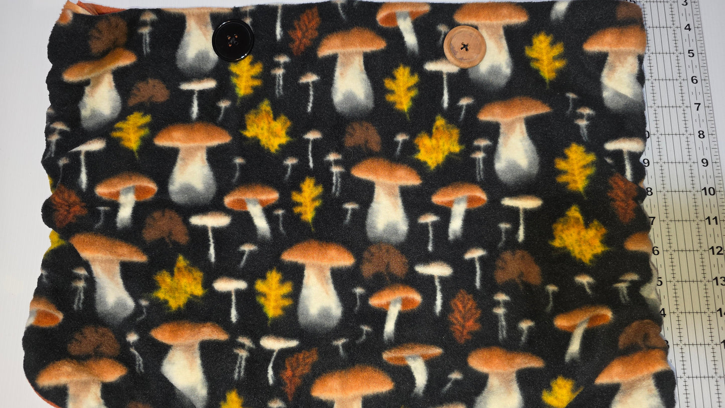 Mushroom and Leaves Pouch- Laptop size