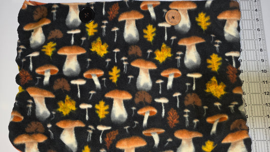 Mushroom and Leaves Pouch- Laptop size